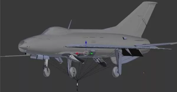 Mig 21c Aircraft Rig 3d model Mig 21c Aircraft Rig 3d model