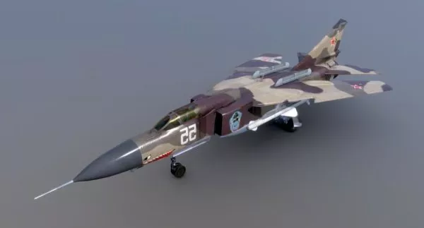 Combat Jet Fighter Aircraft 3d model