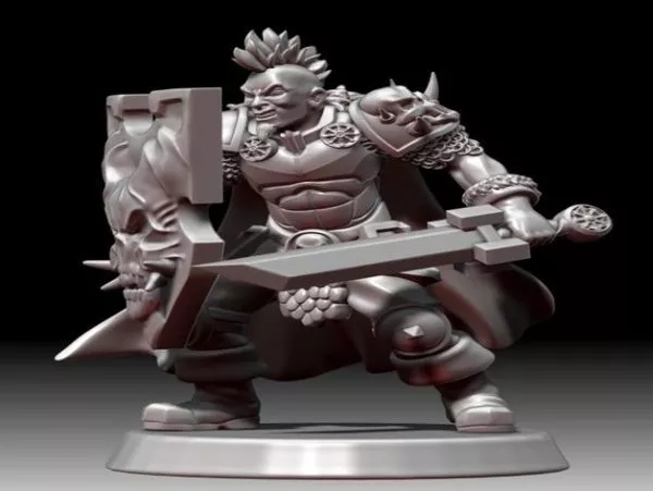 Miki Chaos Warrior Sculpt 3d model Miki Chaos Warrior Sculpt 3d model