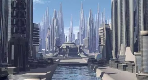Scifi City Building With Skyscraper 3d model
