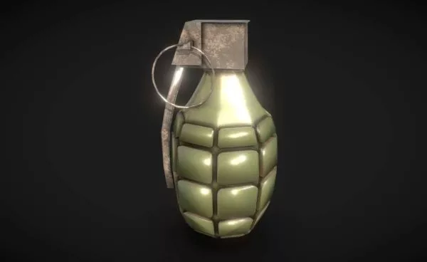 Army Smoke Grenade M18 3d model