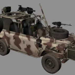 Military Off-road Truck Camouflage 3d model
