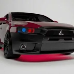 Mitsubishi Lancer Evolution Car 3d model