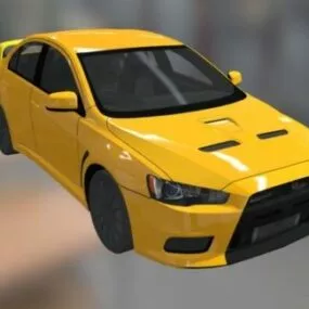 Car Mitsubishi Lancer Evolution X 3d model