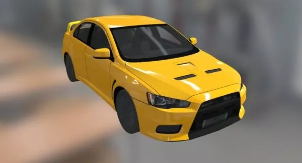 Car Mitsubishi Lancer Evolution X 3d model Car Mitsubishi Lancer Evolution X 3d model