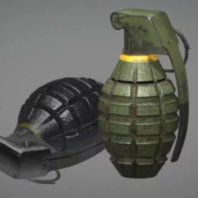 Mk2 Millitary Grenade 3d model