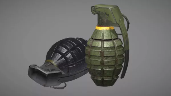 Fbi Stun Grenade Flashbang 3d model