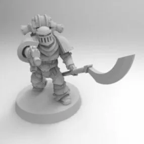 Marine Squad Leader Game Character 3d model