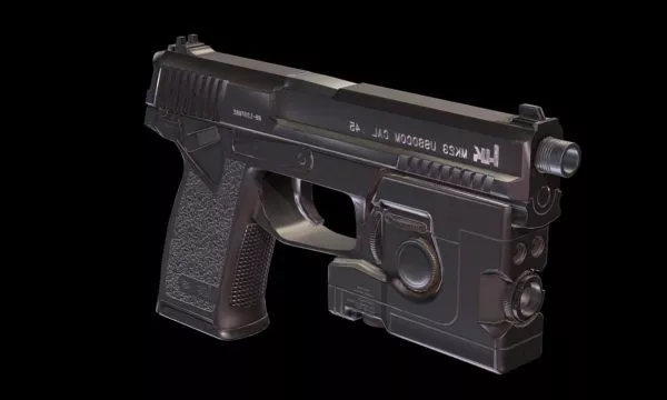 Mk23 Hand Gun 3d model Mk23 Hand Gun 3d model