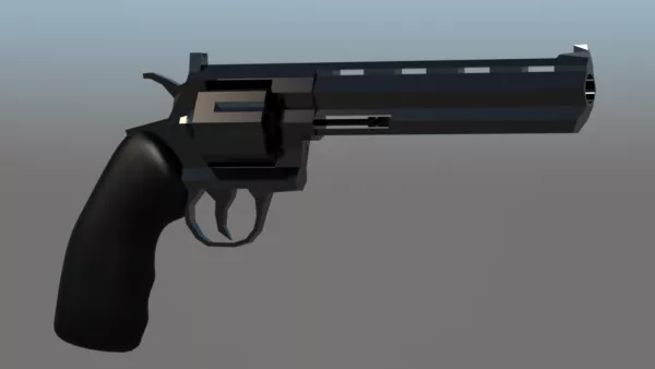 Revolver Gun Concept 3d model