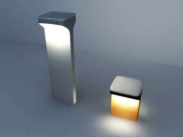 Modern Flat Bar Floor Light 3d model Modern Flat Bar Floor Light 3d model