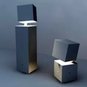 Modern Cubic Hidden Light Design 3d model