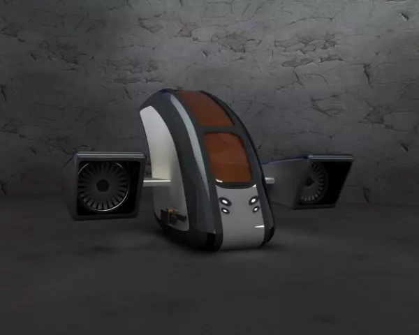 Glyder Futuristic Spacecraft 3d model