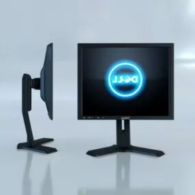 Pc Monitor Dell P190st 3d model