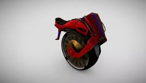 Monobike Vehicle 3d model Monobike Vehicle 3d model