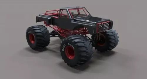 Autoloader Forklift Transport 3d model