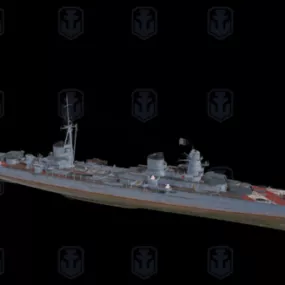 Montecuccoli Italian Light Cruiser 3d model