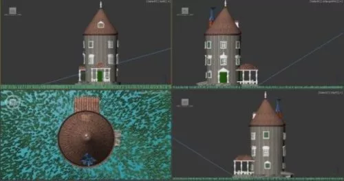 Vintage Moomins House 3d model Vintage Moomins House 3d model
