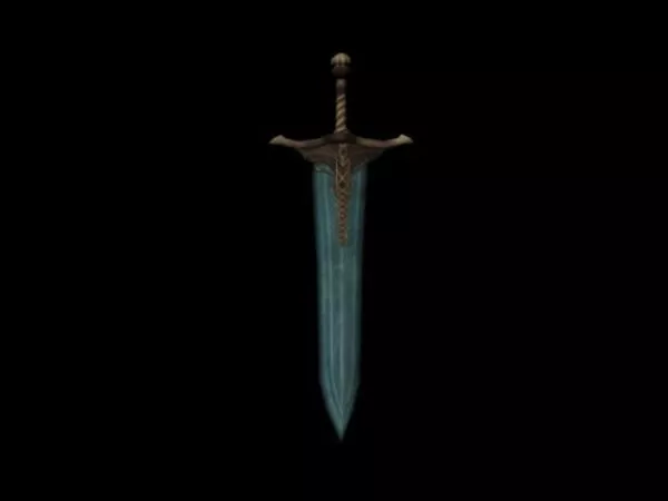 Old Moonlight Sword Weapon 3d model Old Moonlight Sword Weapon 3d model