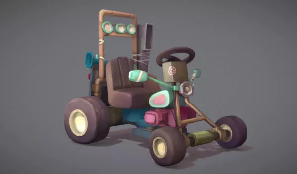 Moped Vehicle 3d model Moped Vehicle 3d model