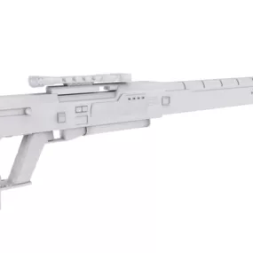 Sr4 Weapon Gun 3d model