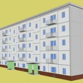 Moscow Residential Building Building 3d model