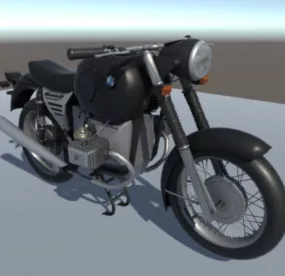 Vintage Motorcycle Bmw 75 3d model