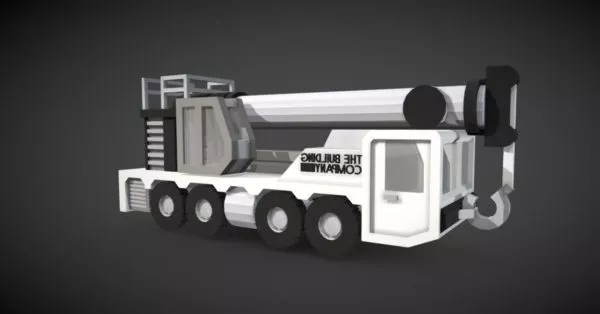 Construction Bulk Handling Crane 3d model