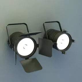 Studio Moving Head Lights 3d model