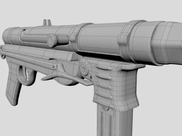 Mp40 Gun Weapon 3d model Mp40 Gun Weapon 3d model