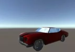 Muscle Car Lowpoly 3d model