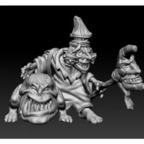 Mushroom Shaman Character Sculpt 3d model