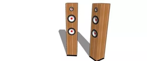 Musical Tower Speaker 3d model Musical Tower Speaker 3d model