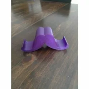 Printable Mustache Phone Stand 3d model