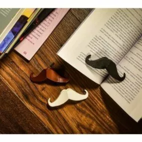 Printable Mustache Page Holder 3d model