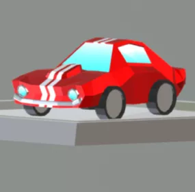 Lowpoly Mustang Car Gt350 3d model