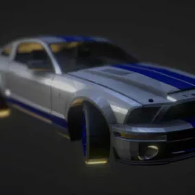 Mustang Shelby Sedan Car 3d model