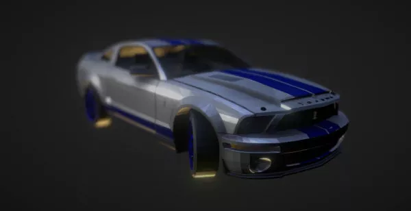 Mustang Shelby Sedan Car 3d model Mustang Shelby Sedan Car 3d model