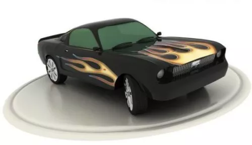 Car Mustang Lowpoly 3d model Car Mustang Lowpoly 3d model