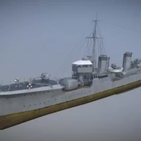 Mutsuki Military Cruiser 3d model