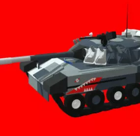 T80 Tank 3d model