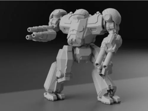 Nct-prime Battletech Character Sculpt 3d model Nct-prime Battletech Character Sculpt 3d model