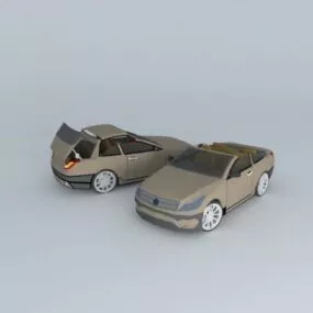 Cabriolet Sedan Car 3d model