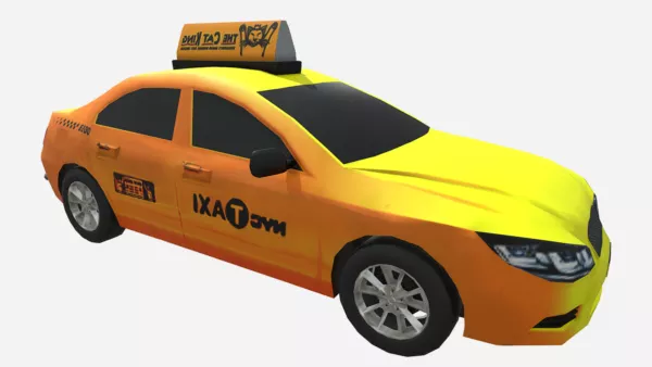 Newyork Yellow Taxi Car 3d model Newyork Yellow Taxi Car 3d model
