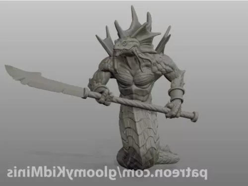 Naga Warriors Character Sculpt 3d model Naga Warriors Character Sculpt 3d model