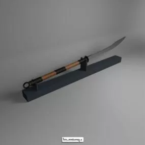 Naginata Weapon 3d model
