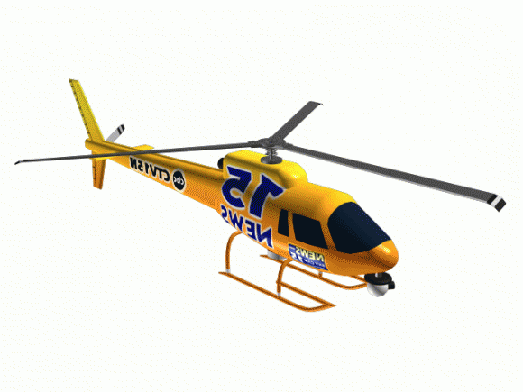 As350 Squirrel Helicopter 3d model
