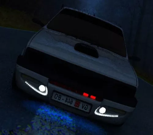 Night Rider Car With Light 3d model Night Rider Car With Light 3d model