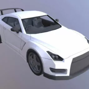 Car Nissan Gtr Sedan 3d model