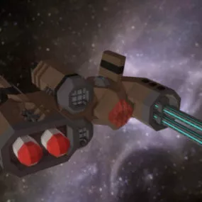 Heavy Fighter Sci-fi Aircraft 3d model